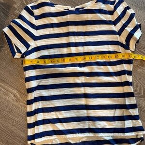 H&M Navy and White Striped Top